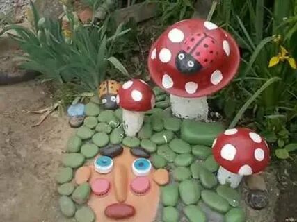 Грибочки для сада своими руками