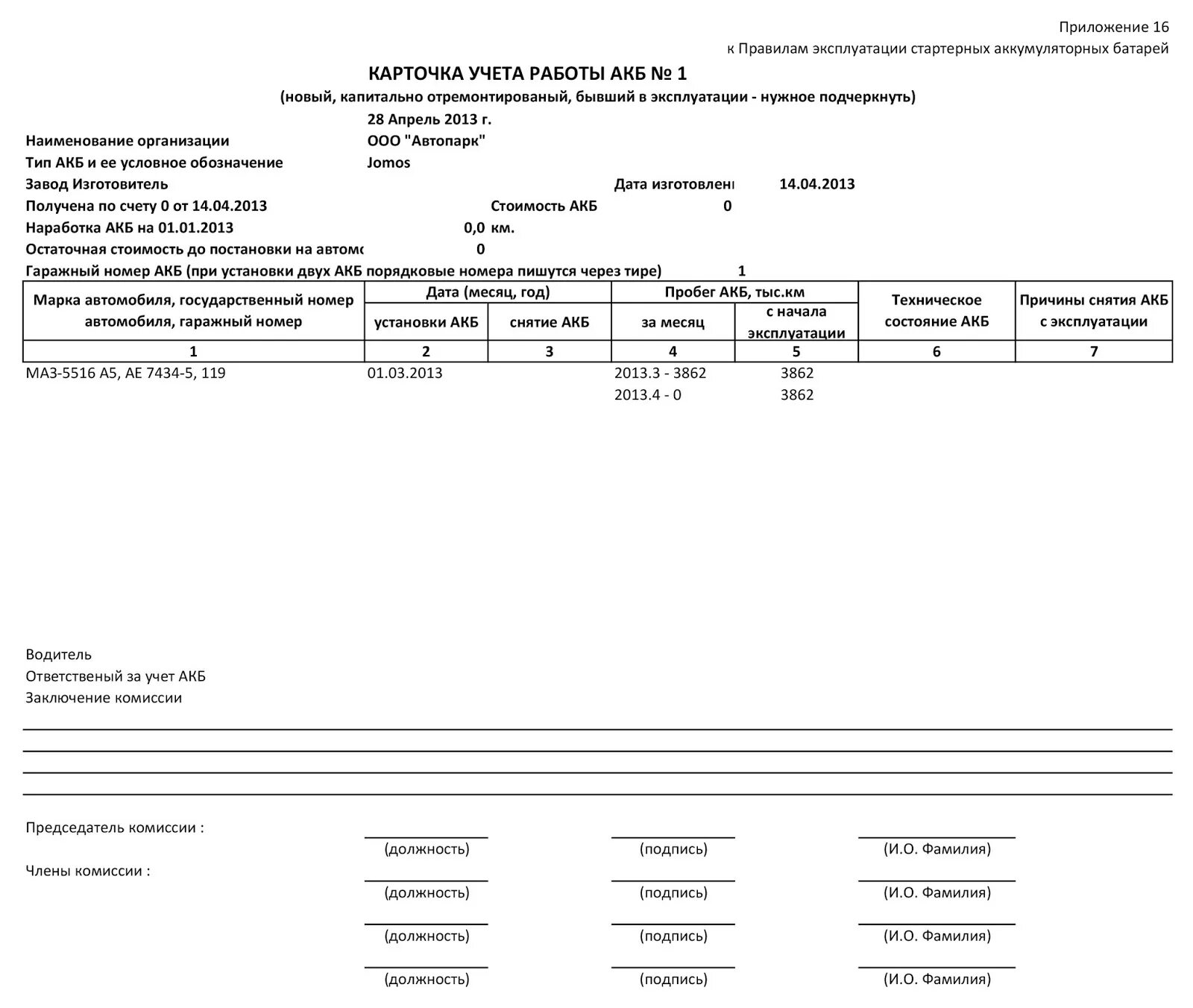 Списание автомобилей организации. Карточка учета эксплуатации АКБ. Карточка учета аккумуляторной батареи. Карточка учета работы аккумуляторной батареи. Образец заполнения карточки эксплуатации аккумуляторной батареи.