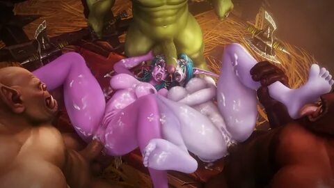 Warcraft orc futas gangbang elf