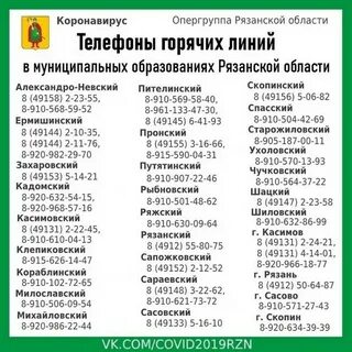 Рязань рязанская область коронавирус