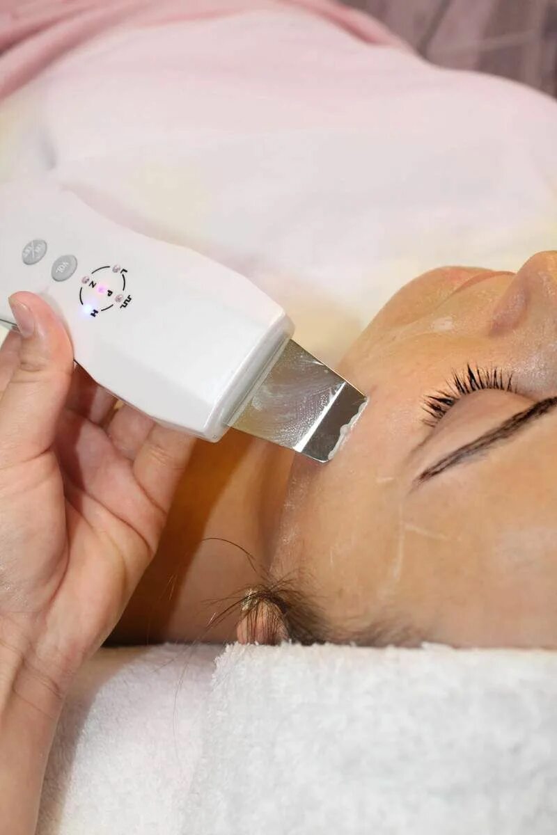 Ultrasonic Skin Scrubber. Ультразвуковая чистка лица. Домашний лица очистка