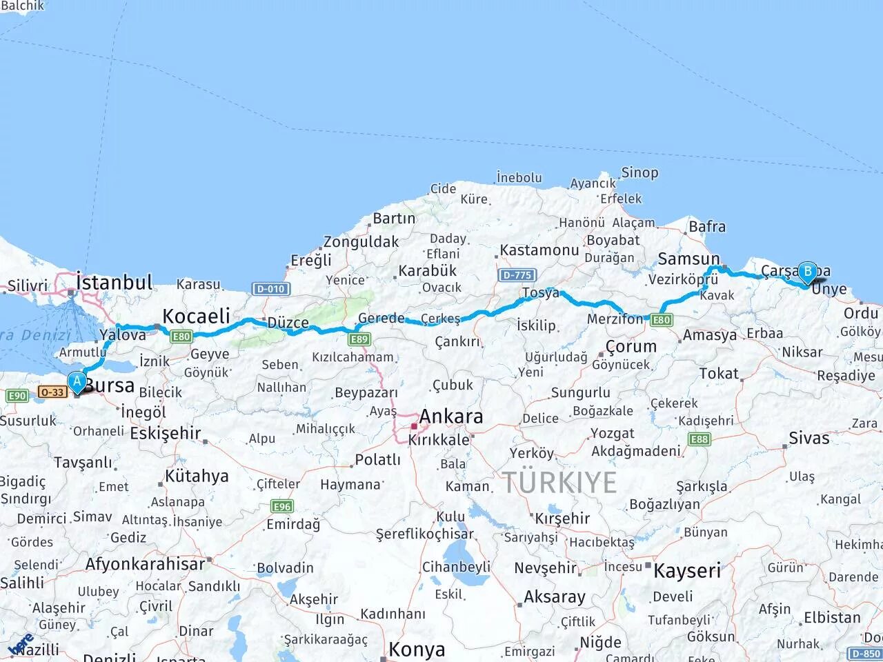 Синоп на карте. Самсун Стамбул. Самсун Стамбул расстояние. Стамбул Сивас карта дороги. Силиври Стамбул.