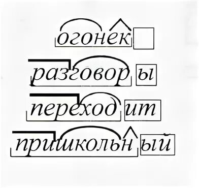 Переходящий разбор по составу
