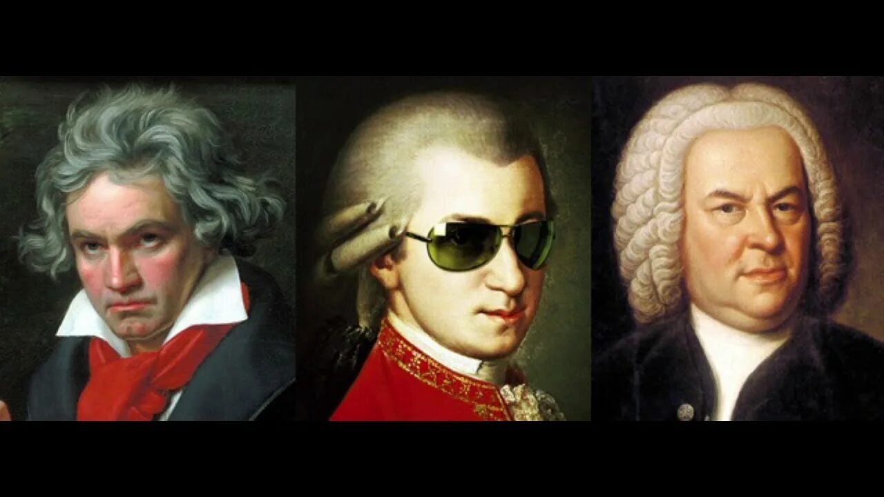 Моцарта баха вивальди. Бах. Моцарт. Бетховен. Портреты Моцарта Баха Бетховена. Моцарт и Бах. Бах Моцарт Бетховен портрет.