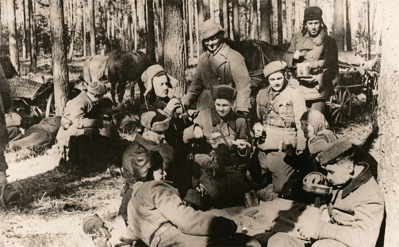 Партизаны Великой Отечественной. Партизанский лагерь ВОВ.