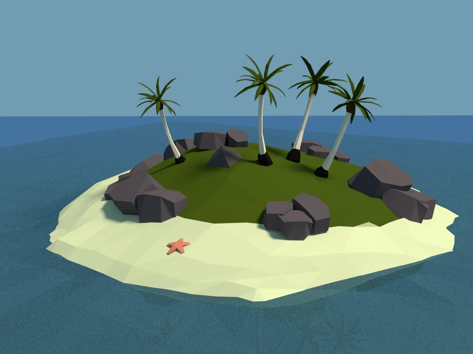 Поставь island. Блендер Лоу Поли остров. Blender 3d остров. Остров в блендере. Остров в блендер 3д.