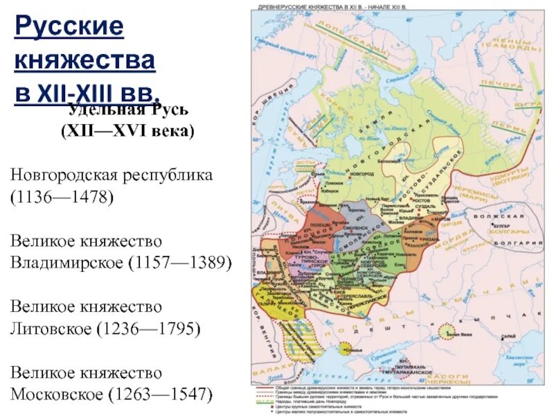 Русские земли в 14 веке кратко