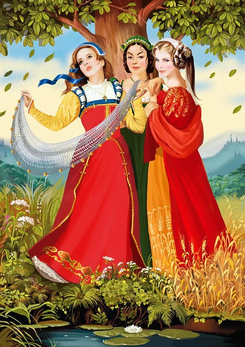 Сказка девочка 3 девочки