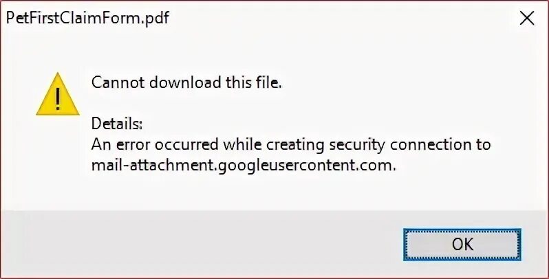 Error during connection