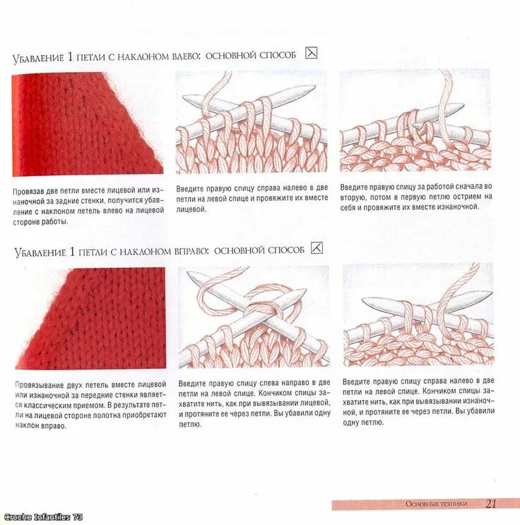 Убавка вправо. Убавки петель спицами лицевой. Убавка петель влево и вправо спицами. Убавка петель с наклоном вправо. Убавка петель с наклоном влево.