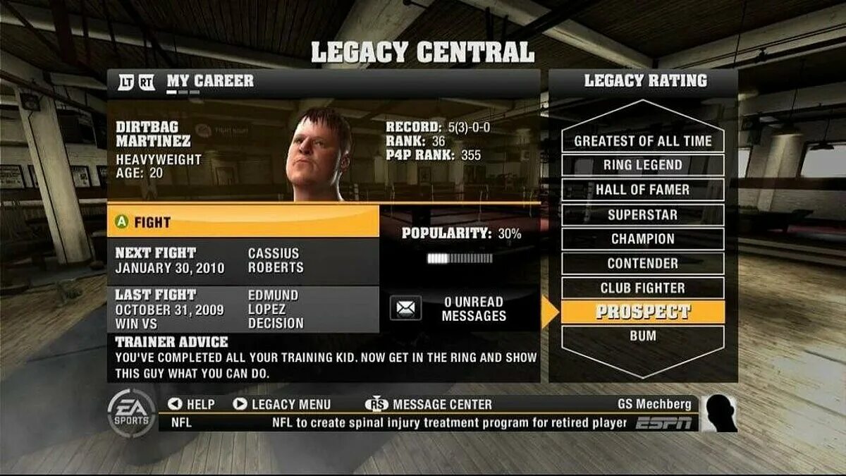 Legacy menu. Sports menu. меню игры файт найт на русском языке.