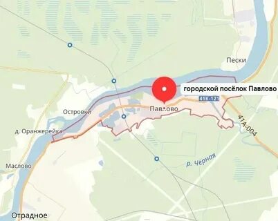 Карта города павлово нижегородской