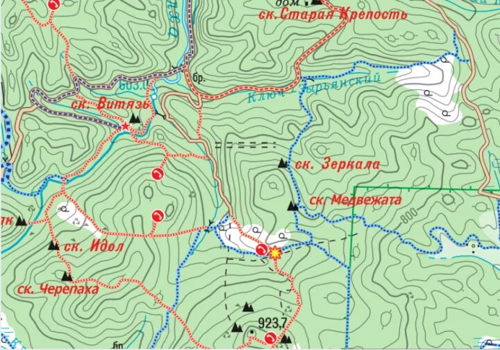 Карта идол. Карта скальников Олхинского плато. Маршрут скальников Олхинского плато. Скальники Олхинского плато на карте. Карта Олхинского плато скальники Витязь.