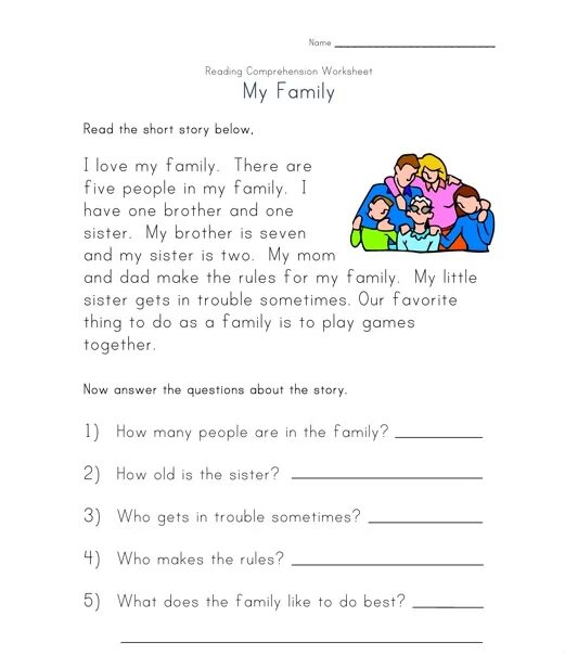 We like to have family. Чтение my Family for Kids. Чтение английский 2 класс Worksheets. Family text for Kids. Reading about Family for Kids.