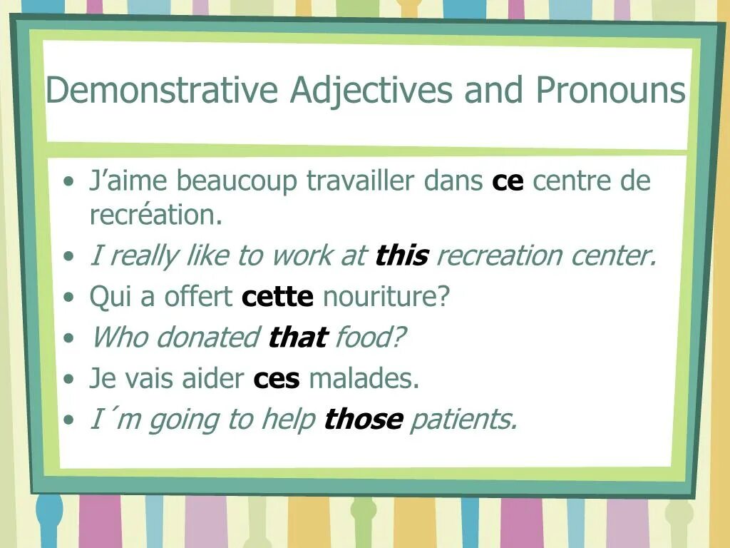 Demonstrative adjectives. Demonstrative pronouns правило. Adjective demonstrative французский упражнения. Demonstrative adjectives в английском. Adjectives: common and demonstrative.