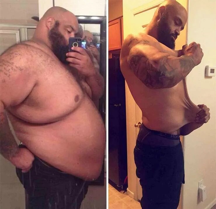 Выше скинула. Паскаль Брокко из 274 кг толстяка в 127 кг атлета за 3 года. Толстый человек после похудения.
