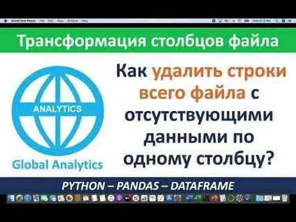Удаление столбца в pandas