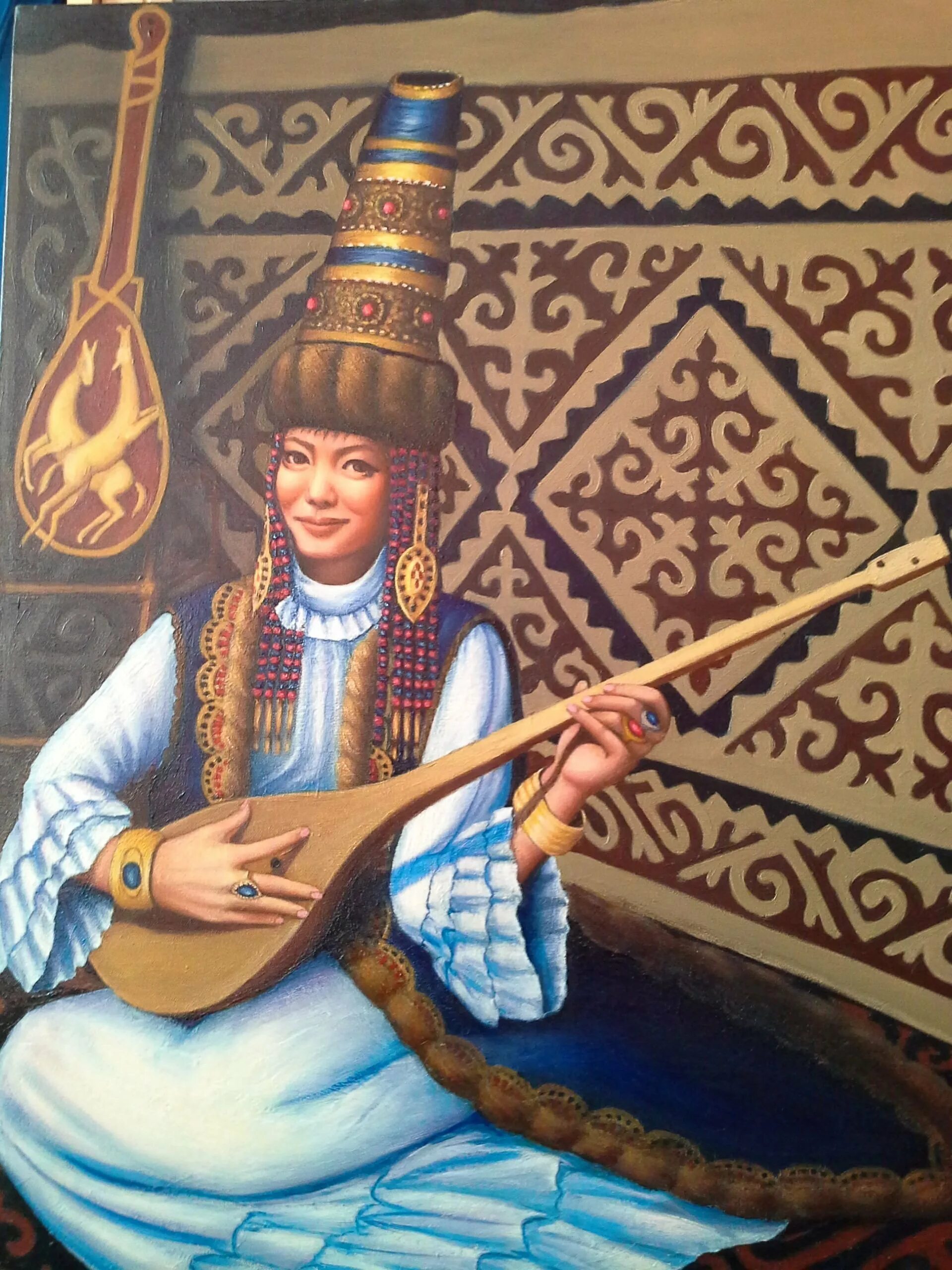 Казахские картинки. Казахский кюй. Домбра. Домбра казахская. Казахские картины.