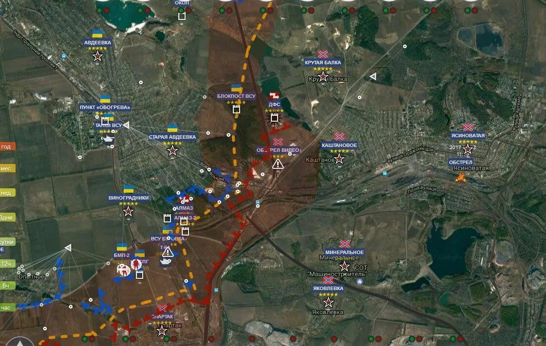 Авдеевка на карте ДНР. Авдеевка укрепления ВСУ карта. Авдеевка Украина карта Спутник. Донецкая народная Республика на карте Авдеевка карта. Орловка авдеевское направление
