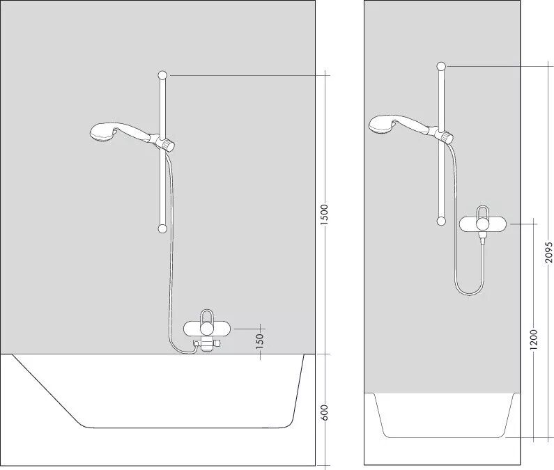 Высота установки душевой штанги. Высота крепления душевой рейки. Высота крепления душевой лейки. Высота установки штанги для душа в душевой. Высота крана от ванны