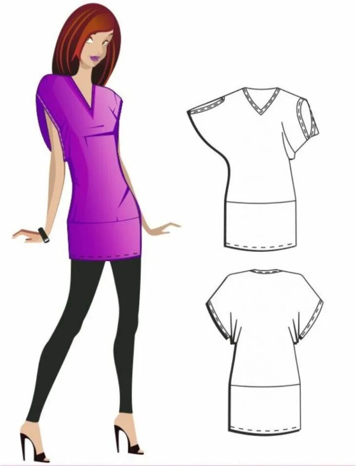 Пошив цельнокроеного платья. Эскизы платьев. Моделирование платья. Модель изделия одежды. Моделирование блузки с запахом.