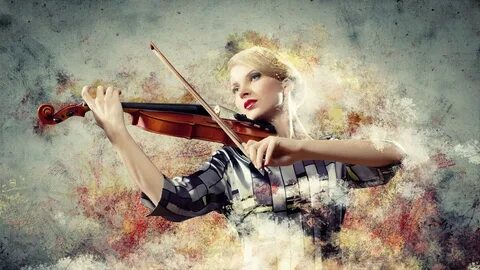 She plays the violin well