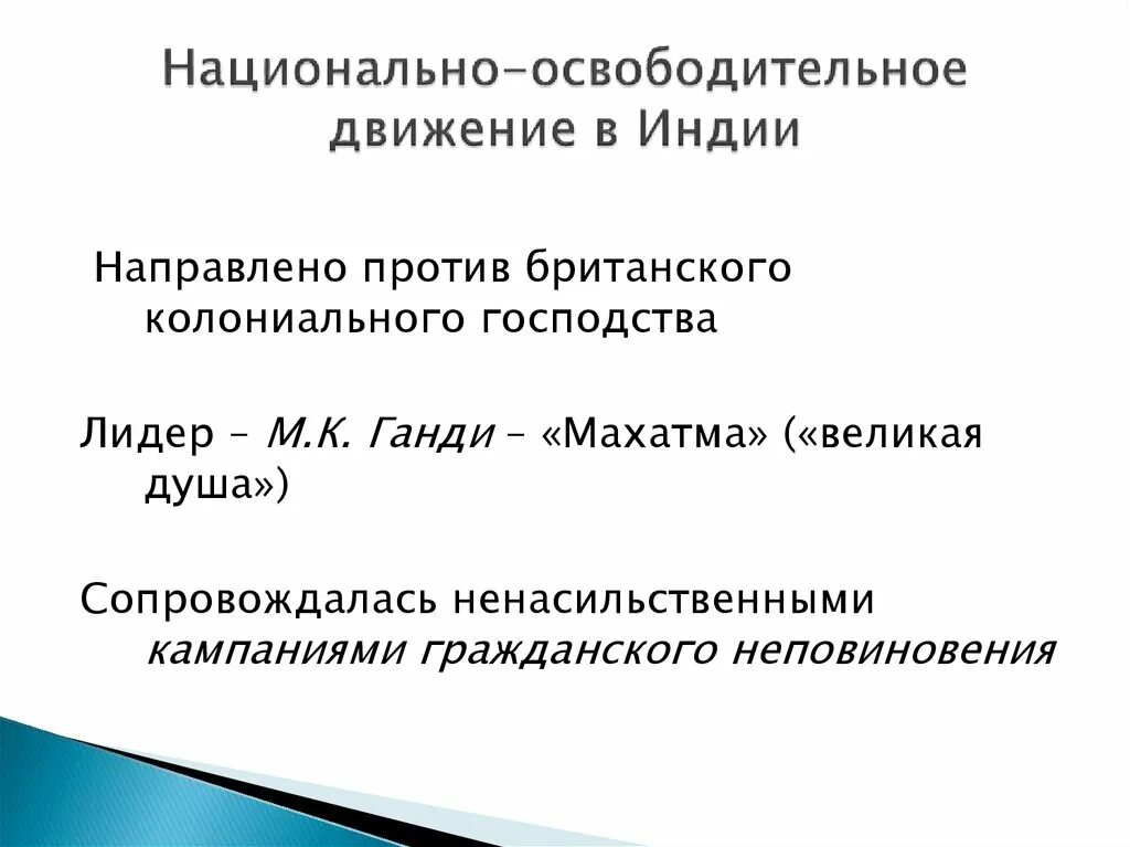 Национально освободительные движения азии