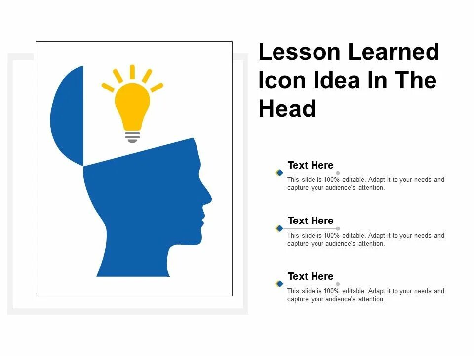 Lesson head. Lessons learned icon. learned. lessons learned. labelled images in presentation.