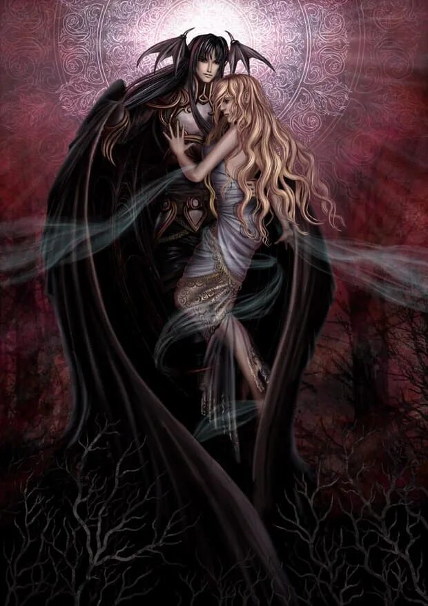 Готическое фэнтези. Лилит королева ада. Влюбленные фэнтези. Луис ройо демоны. Фэнтези любовь.