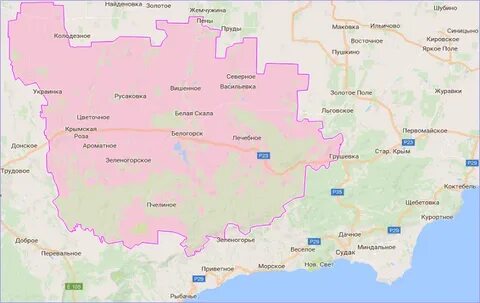 Белогорск на карте