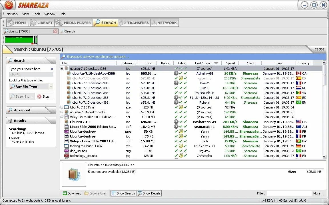 Sharing программа. Shareaza. edonkey2000 (программа). kazaa принцип. библия linux.