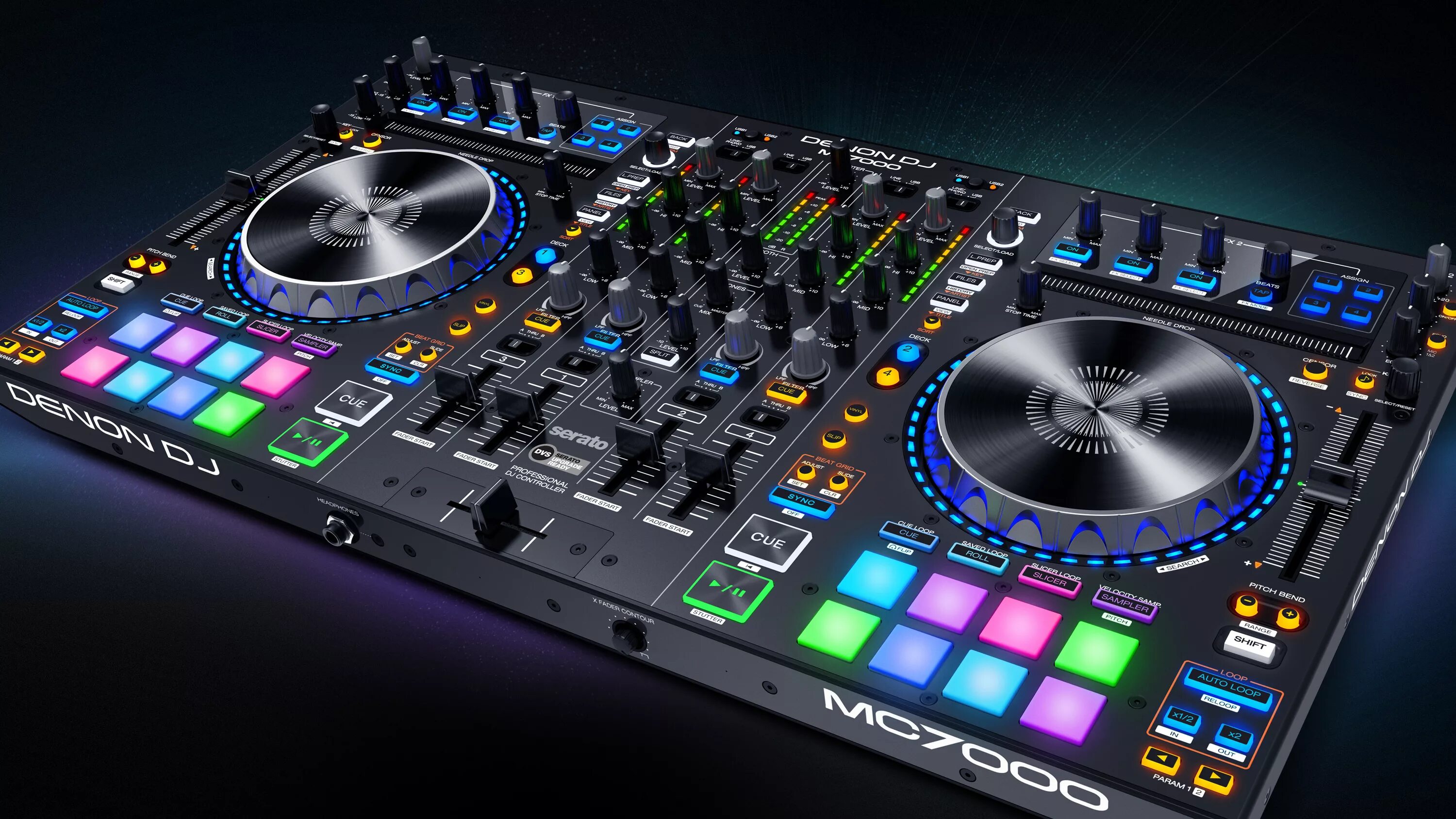 Дж установка. Denon DJ mc7000. DJ контроллер Denon. Pioneer DJ Денон. Пульт Denon DJ.