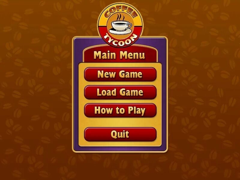 Main menu buttons