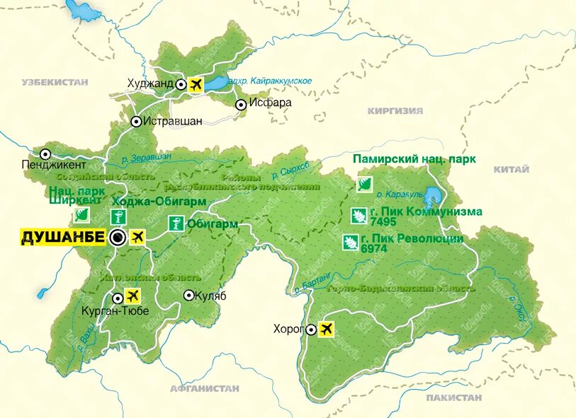 Русский язык точикистон. Карта Республики Таджикистан. Территория Таджикистана на карте. Географическая карта Республики Таджикистан. Карта Таджикистана с городами.