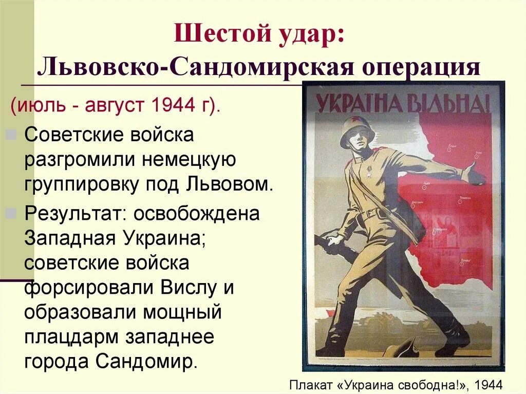 Сандомирская операция 1944. Львовско-Сандомирская операция 1944. Шестой удар Львовско-Сандомирская операция. 13 Июля 1944 г. началась Львовско-Сандомирская операция. Львовско Сандомирская операция 1944 года карта.