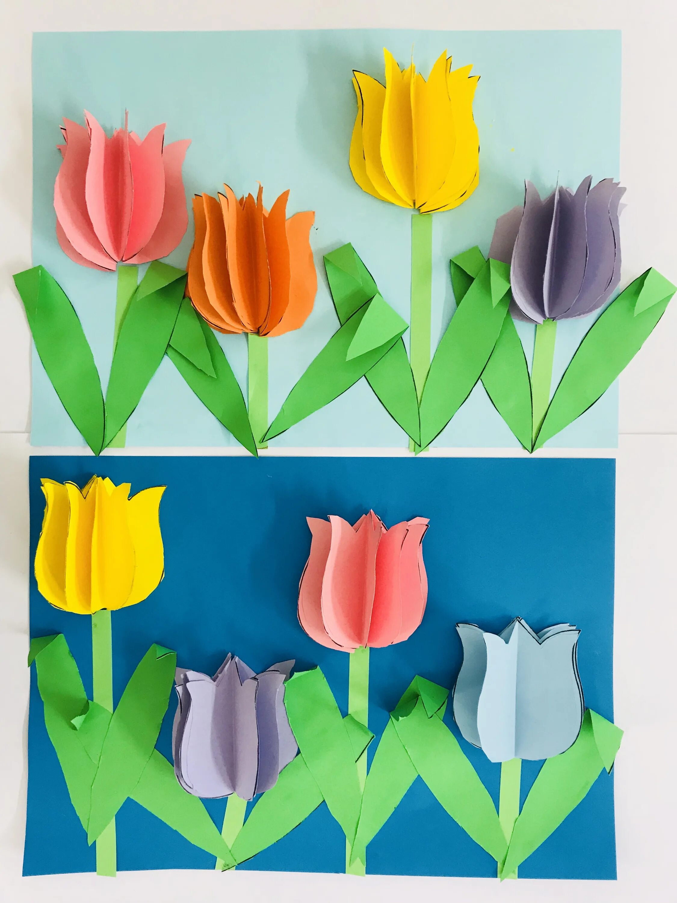 Поделка цветы. Тюльпаны из цветной бумаги. Аппликация тюльпаны из цветной бумаги. Аппликация тюльпаны. Аппликация тюльпаны.