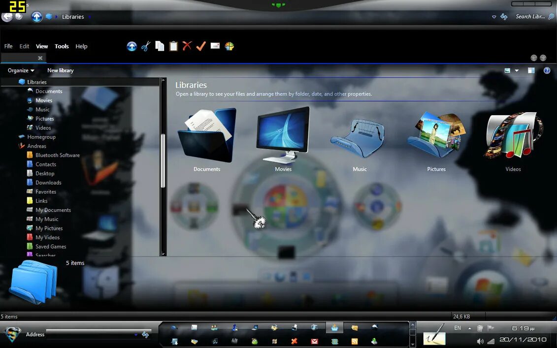 Move desktop