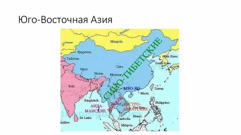 Карта юга востока