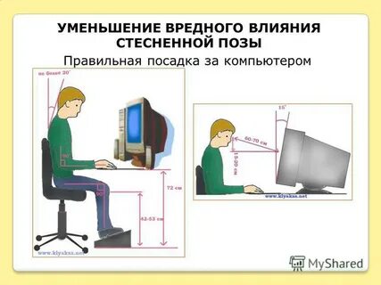Посадка за компьютером