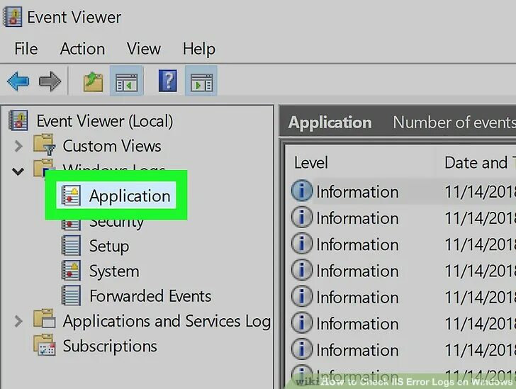 Check error log. Iis log viewer.