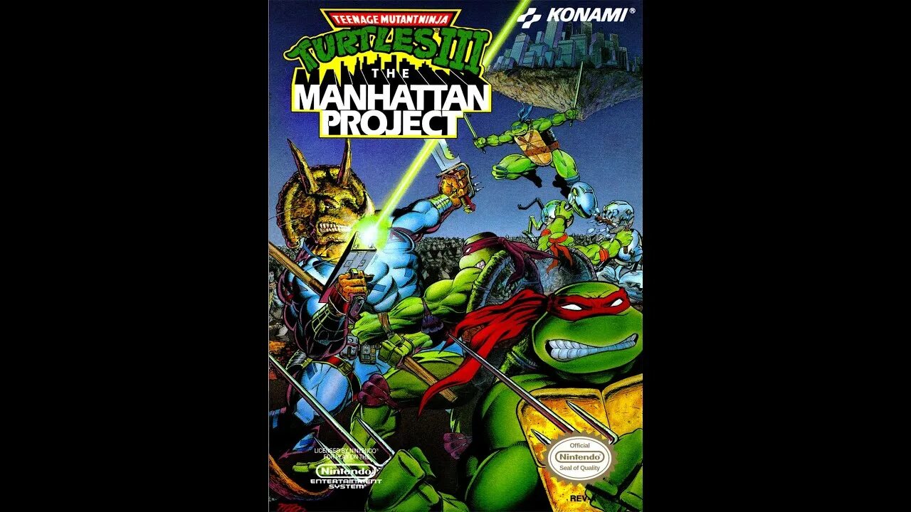 Tmnt manhattan project. Teenage mutant ninja turtles 3. tmnt iii - manhattan project. teenage mutant ninja turtles iii - the manhattan project обложка. tmnt 3 manhattan project nes обложка.