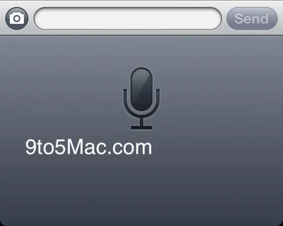 Голосовой ввод. Значок микрофона на айфоне. Голосовой ввод UI. 9to5mac.