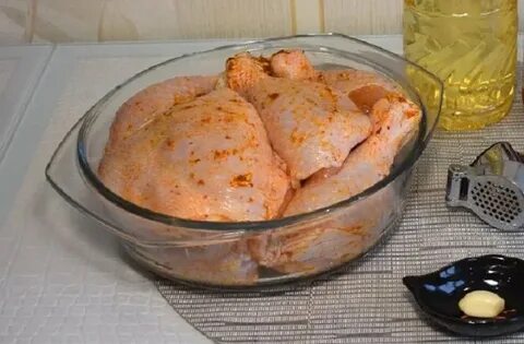 Окорочка с капустой в духовке