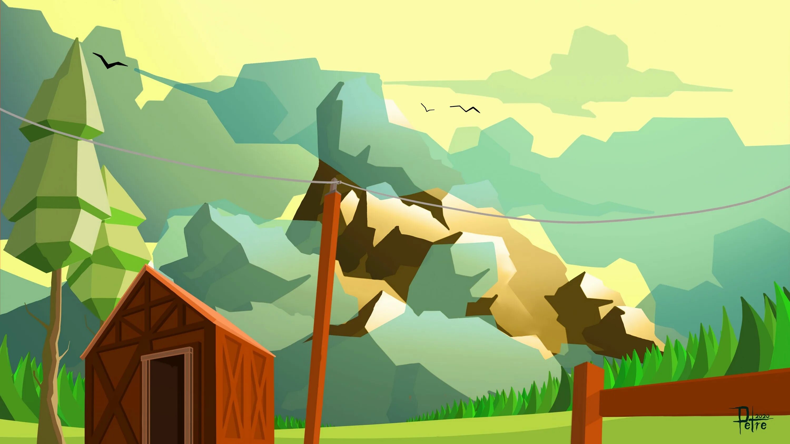 Векторный пейзаж. Психоделические рисунки. Пейзаж минимализм. Классные приложения для рисования. Пейзаж минимализм.