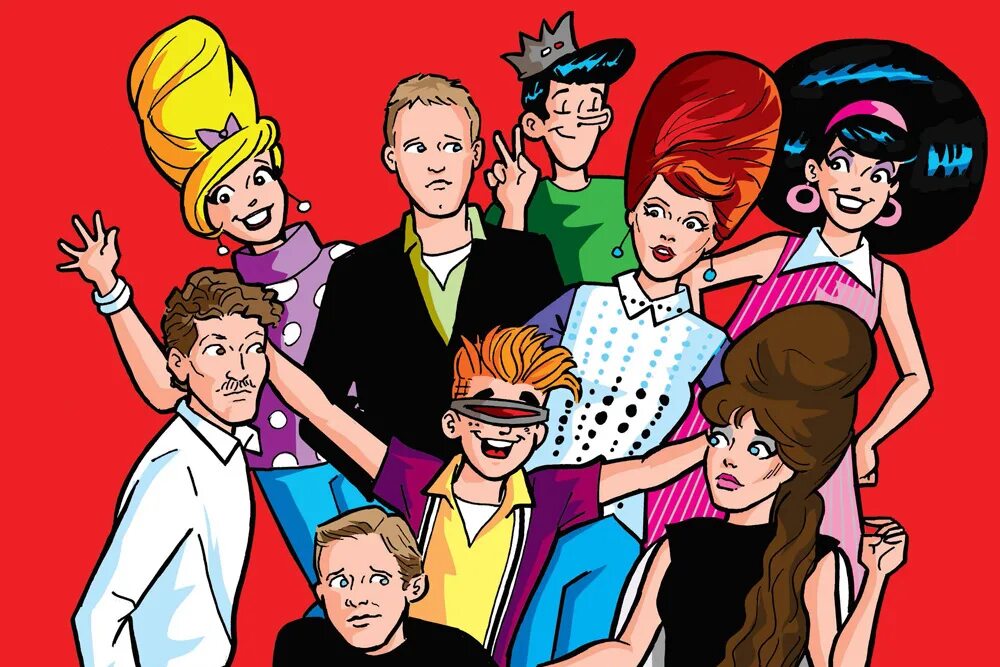 Арчи шоу. Группа the b-52s. арчи эндрюс комиксы. the b-52&#039;s. ривердейл комикс.