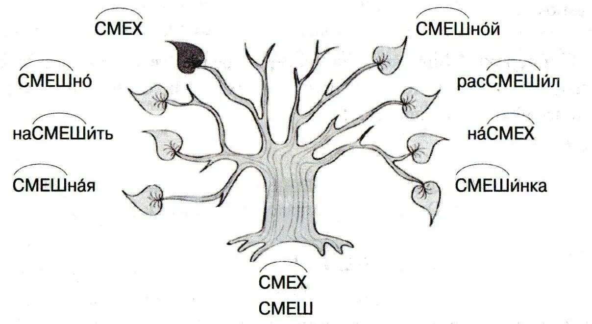 Дерево с однокоренными словами. Словообразовательное дерево. Словообразовательное гнездо. Дерево словообразования.