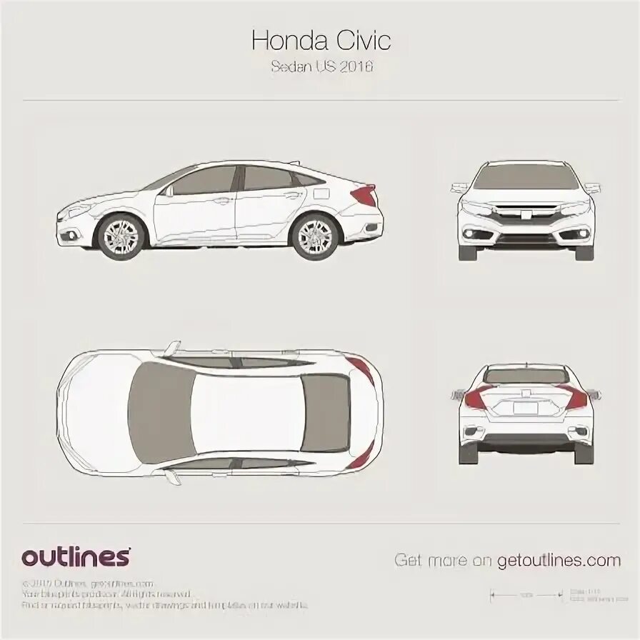 Honda civic blueprint. Хонда цивик 4д гибрид. Хонда цивик 2008 габариты. 4 габарита civic 4d. Габариты хонда цивик 2008 седан.