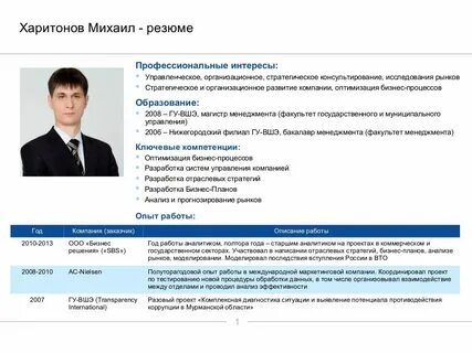 Увлечения в резюме пример