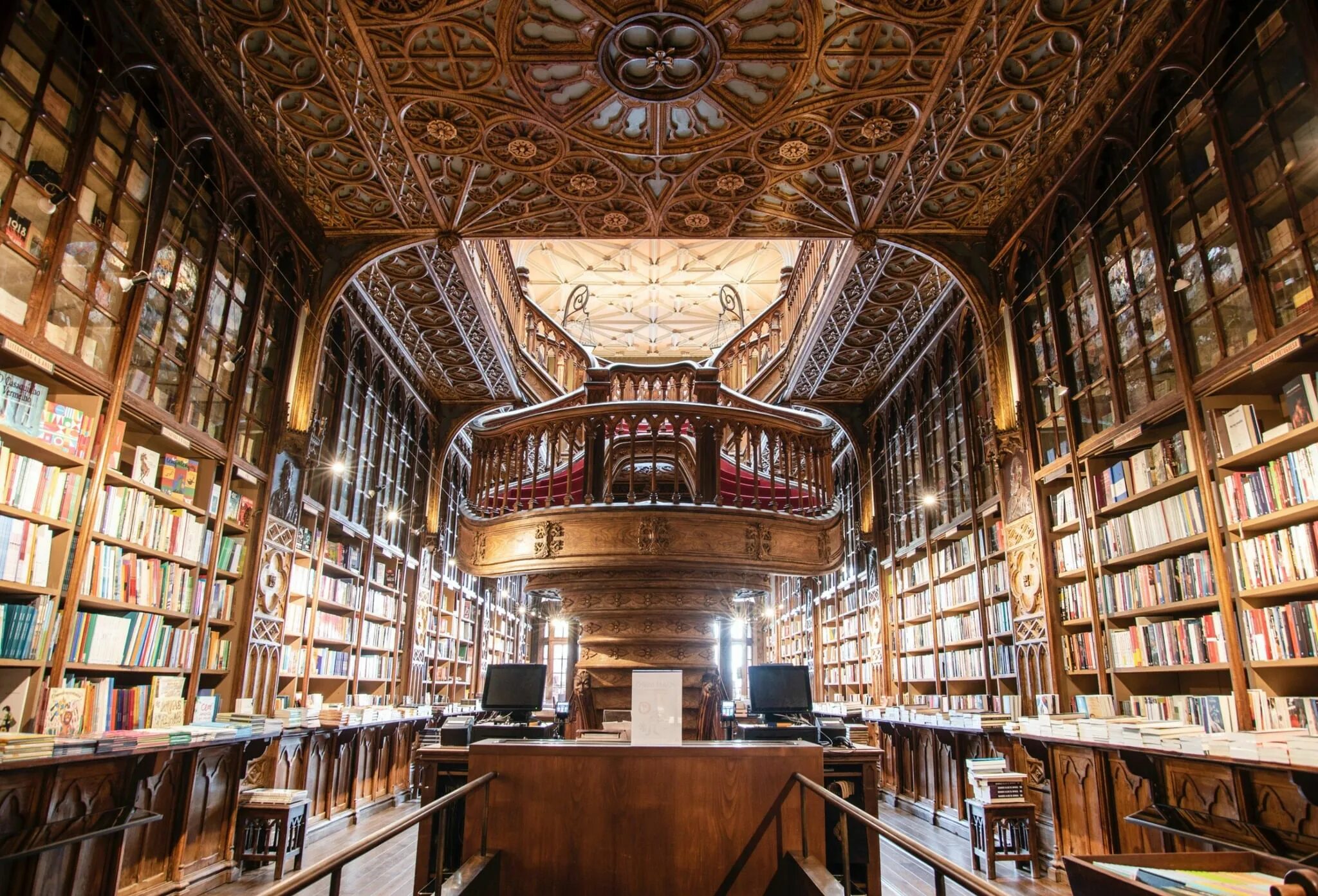 Библиотека монастыря Святого Флориана. Библиотека барона Круппа интерьер.