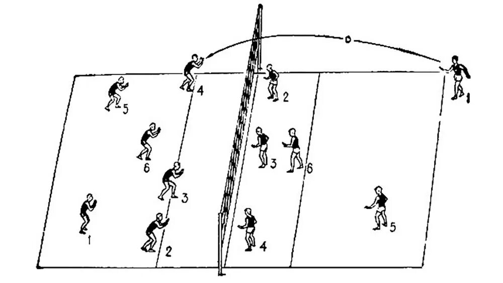 Волейбол амплуа игроков на площадке. Волейбол расстановка игроков на площадке схема 5 1. Волейбол расположение игроков на поле. Зона Либеро на площадке в волейболе. До скольки игра в волейболе